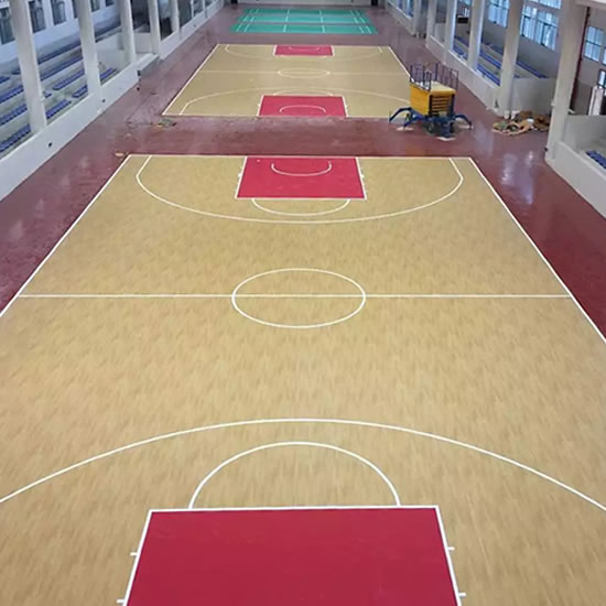 篮球场PVC地胶
